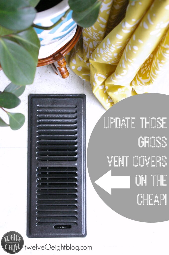 How To Repaint and Clean Vent Covers twelveOeightblog.com #DIYProjects #DIYHomeImprovement #VentCover #SprayPaint #twelveOeightblog